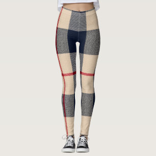 Aria Camel Heritage Brits Tartan Plaid Vol 37 Leggings