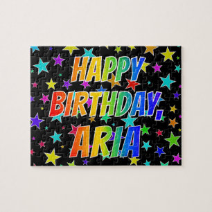 "ARIA" First Name, Fun "HAPPY BIRTHDAY" Legpuzzel