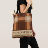 Aria Grace Autumn Hearth Cozy Plaid Pattern Vol 17 Tote Bag (Dichtbij)