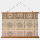 Aria Grace Cinnamon Sun Tribal Radiance Pattern Hangend Wandkleed (Voorkant)