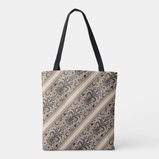 Aria Grace Earth & Spirit Linear Rhythm Pattern Tote Bag (Achterkant)