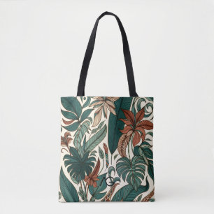 Aria Grace Lineaire Ritme Botanische Lijnkunst Pri Tote Bag