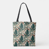 Aria Grace Linear Rhythm Botanical Line Art Print Tote Bag (Achterkant)