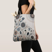 Aria Grace Urban Bloom Graphic Mandala Pattern Tote Bag (Dichtbij)