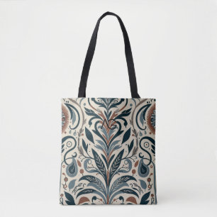 Aria Grace Urban Bloom Lineaire Abstracte Print Tote Bag