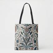 Aria Grace Urban Bloom Linear Abstract Print Tote Bag (Voorkant)