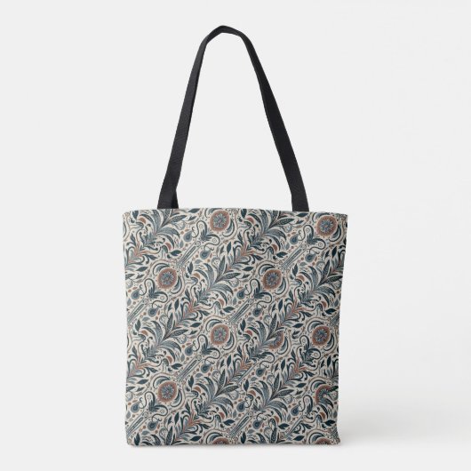 Aria Grace Urban Bloom Linear Abstract Print Tote Bag (Achterkant)