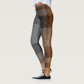 Aria Grace Urban Copper Grid Plaid Pattern Vol 29 Leggings (Links)
