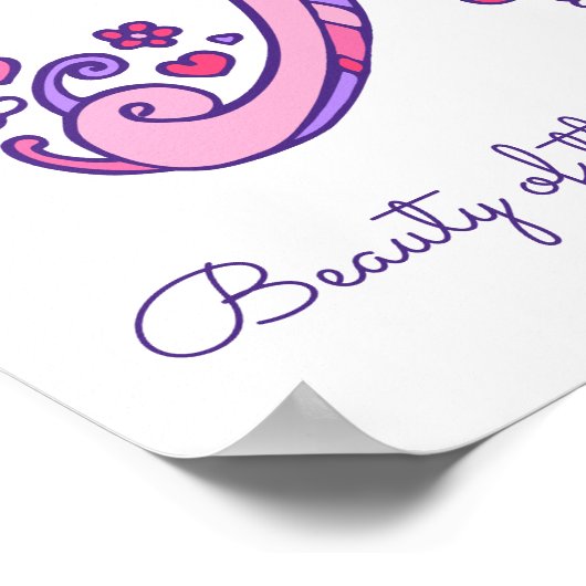 Aria-meisjes noemen het decoratieve gebruik dat po poster (Hoek)