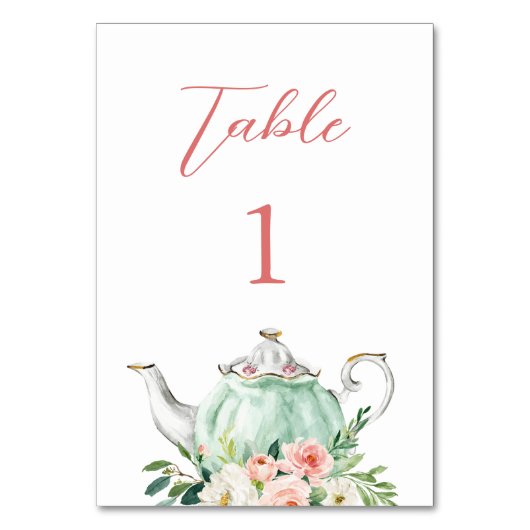 ARIA Tea Party 3.5"x5" Kaart (Achterkant)