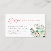 ARIA Tea Party bruids recept aanvraag (set van 100 Visitekaartje (Voorkant)