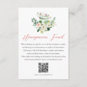 ARIA Tea Party Bruiloft Huwelijksreis Fonds Wens Informatiekaartje (Voorkant)