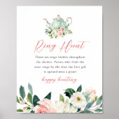 ARIA Tea Party Ring Hunt Vrijgezellenfeest spel Poster (Voorkant)