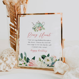 ARIA Tea Party Ring Hunt Vrijgezellenfeest spel Poster