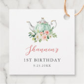 ARIA thee verjaardagsfeestje Bedankjes Labels (Achterkant)