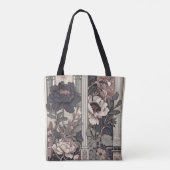 Aria-Urban Bloom Architectural Floral Design Name Tote Bag (Achterkant)