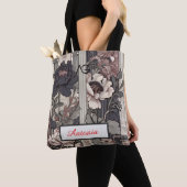Aria-Urban Bloom Architectural Floral Design Name Tote Bag (Dichtbij)
