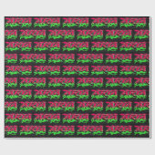 Aria Vorname Name Graffiti red green Cadeaupapier (Vlak)