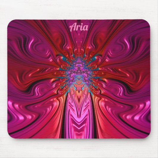 ARIA ~ Wilde Roze en Rode Muismat (Voorkant)