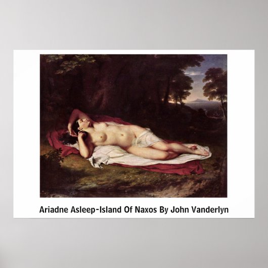 Ariadne Aslaap-Island van Naxos door John Vanderly Poster (Voorkant)