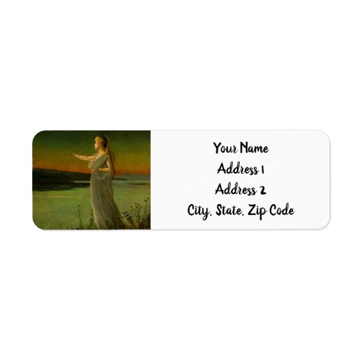 Ariadne bij Naxos John Atkinson Grimshaw Etiket (Voorkant)