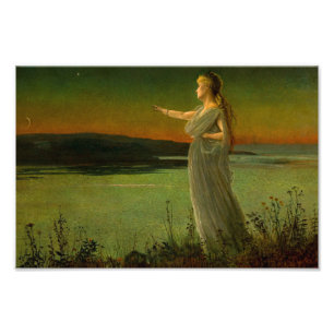 Ariadne bij Naxos John Atkinson Grimshaw Foto Afdruk
