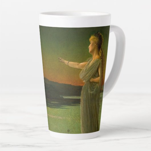 Ariadne bij Naxos John Atkinson Grimshaw Latte Mok (Rechterhoek)