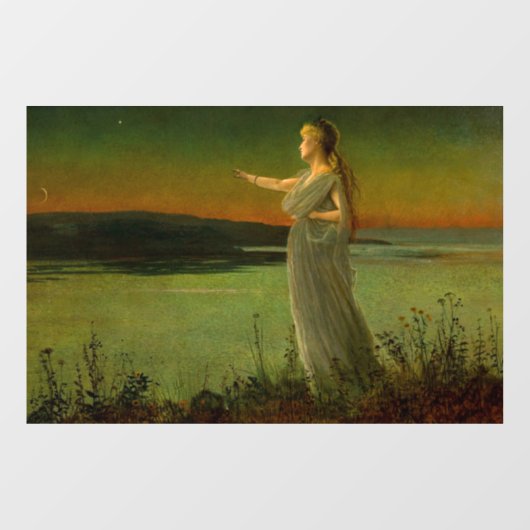 Ariadne bij Naxos John Atkinson Grimshaw Raamsticker (Vel)