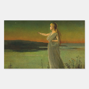 Ariadne bij Naxos John Atkinson Grimshaw Rechthoekige Sticker