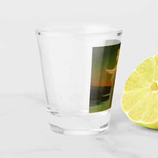 Ariadne bij Naxos John Atkinson Grimshaw Shot Glas (Links)