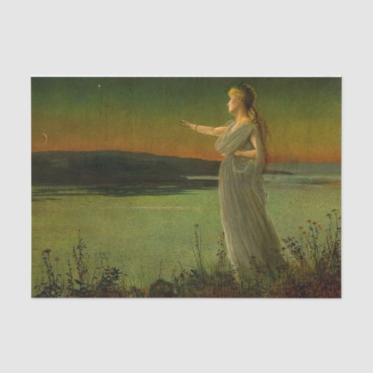 Ariadne bij Naxos John Atkinson Grimshaw Tissuepapier (Voorkant)