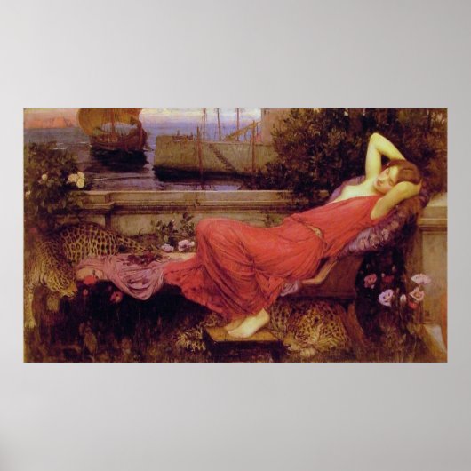 Ariadne, door John William Waterhouse - 1898 Poster (Voorkant)