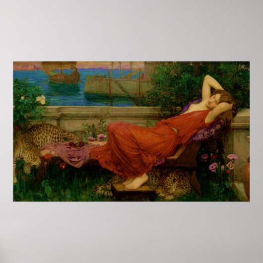 Ariadne door John William Waterhouse Poster (Voorkant)