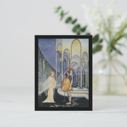 Ariadne en Theseus Briefkaart (Staand voorkant)