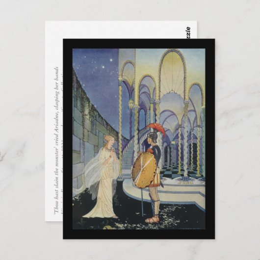 Ariadne en Theseus Briefkaart (Voorkant / Achterkant)