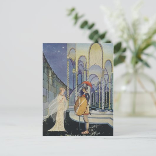 Ariadne en Theseus Briefkaart (Staand voorkant)