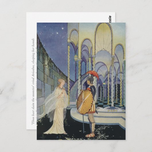 Ariadne en Theseus Briefkaart (Voorkant / Achterkant)