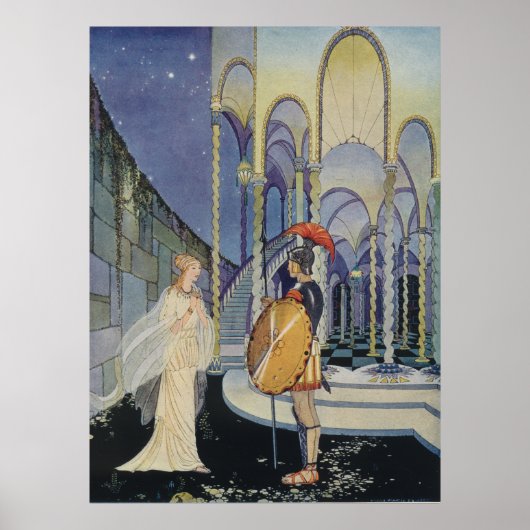 Ariadne en Theseus Poster (Voorkant)