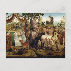 Ariadne in Naxos, van het verhaal van Theseus (oli Briefkaart