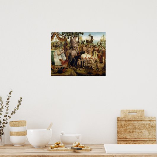 Ariadne in Naxos, van het verhaal van Theseus (oli Poster (Keuken)