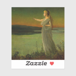 Ariadne op Naxos John Atkinson Grimshaw Sticker