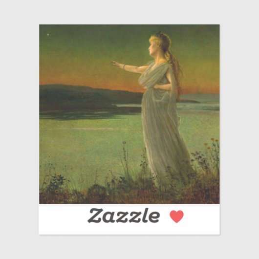 Ariadne op Naxos John Atkinson Grimshaw  Sticker (Vel)