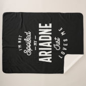 Ariadne Persoonlijke naam Birthday Gift Sherpa Deken (Voorkant (horizontaal))