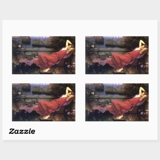 Ariadne Rechthoekige Sticker (Vel)