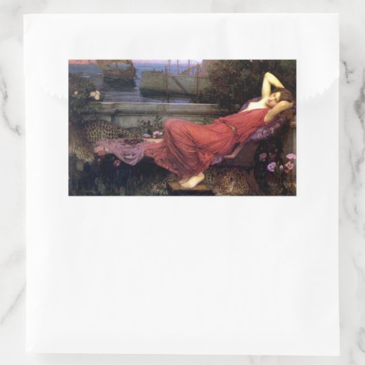 Ariadne Rechthoekige Sticker (Tas)