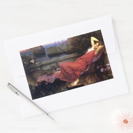 Ariadne Rechthoekige Sticker (Envelop)