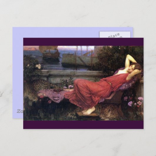 Ariadne Reclining op een Couch Briefkaart (Voorkant / Achterkant)