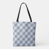 AriaGrace Silver Frost Winter Plaid Pattern Vol 20 Tote Bag (Achterkant)