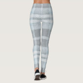 AriaGrace Silver Frost Winter Plaid Pattern Vol 24 Leggings (Achterkant)