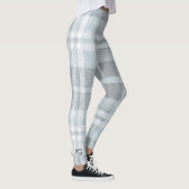AriaGrace Silver Frost Winter Plaid Pattern Vol 24 Leggings (Rechts)